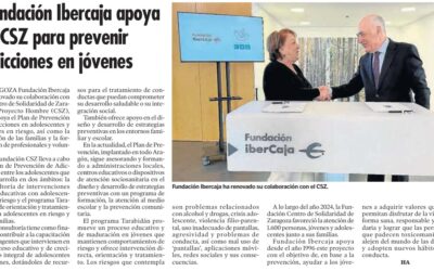 Fundación Ibercaja apoya nuestro Plan de Prevención