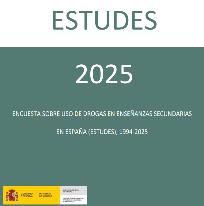 Nueva encuesta sobre uso de drogas en enseñanza secundaria. 2025